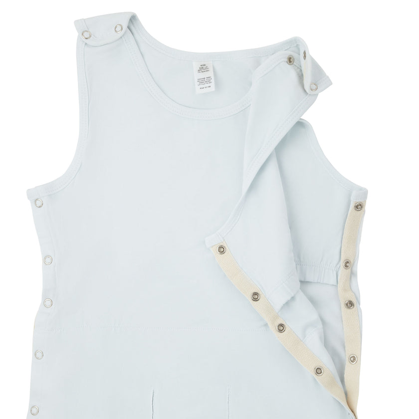 Buttermint White Beginner's Snapped Bodysuit with Shelf Bra / 2 Pack