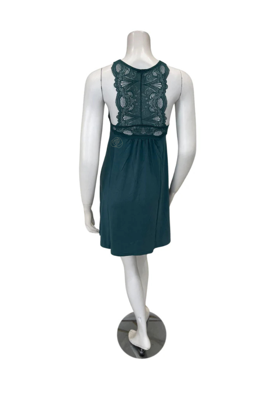 630 Evergreen Lace T-Back Short Modal Chemise