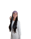 Scarf Bar Ditsy Noir Square Scarf with Invisible Grip Myselflingerie.com