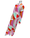 Furstenberg Vibrant Geometric Print Button Down Modal Nightgown