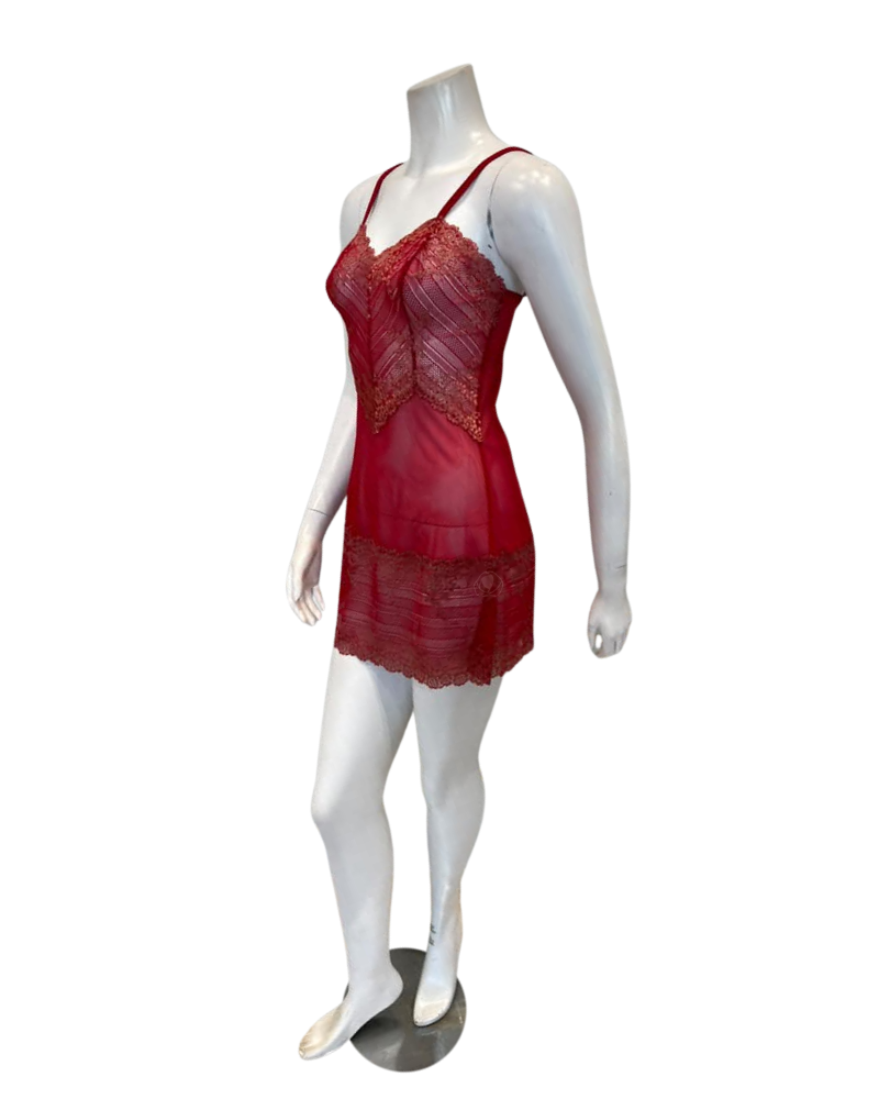 Wacoal Grandalia Red / Rose Embrace Lace Chemise