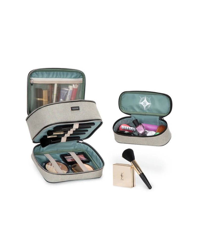 Stephanie Johnson Tropea Onyx Jenny Train Case Toiletry Bag