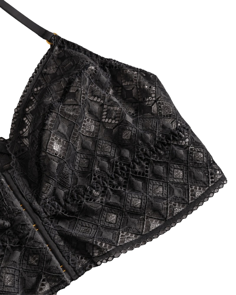 Cosabella Basilica Black Cheeky Bralette Set