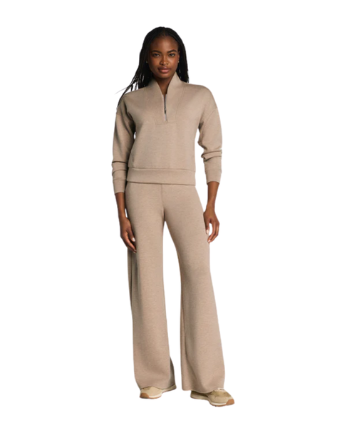 Spanx Dune Heather AirEssentials Shawl Collar Half Zip Myselflingerie.com