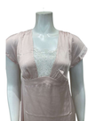 Oh! Zuza Blush Lace Tie Back Satin Chemise