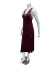 Oh! Zuza Maroon Lace Modal Nightgown