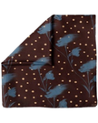 Tie Ur Knot Blue Velvet Triangle with Full Non Slip Grip