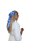 Scarf Bar Azure Bloom Square Scarf with Invisible Grip Myselflingerie.com