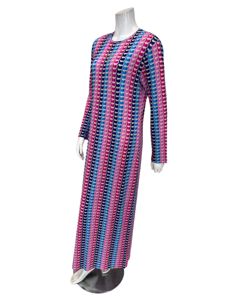 Furstenberg Multicolor Spiral Print Pull On Modal Nightgown