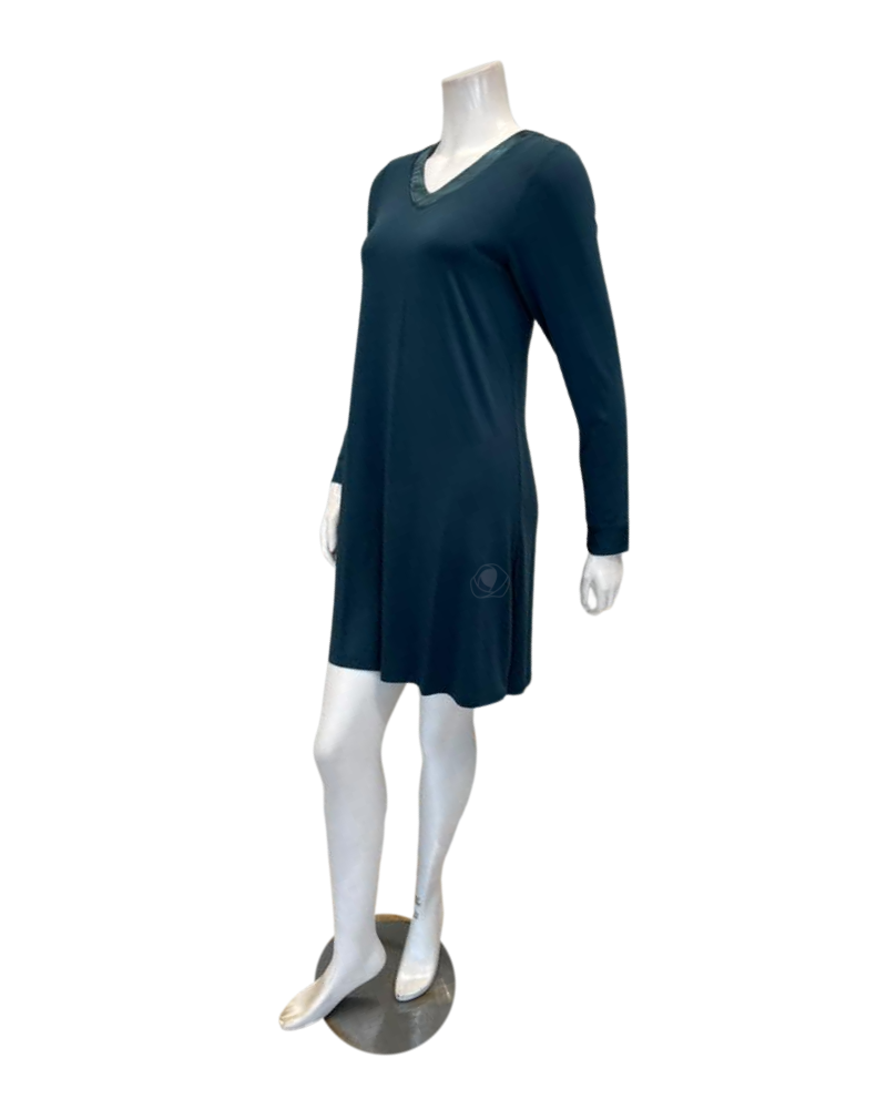 Fleur't Deep Spruce Modest Nightshirt with Shelf Bra