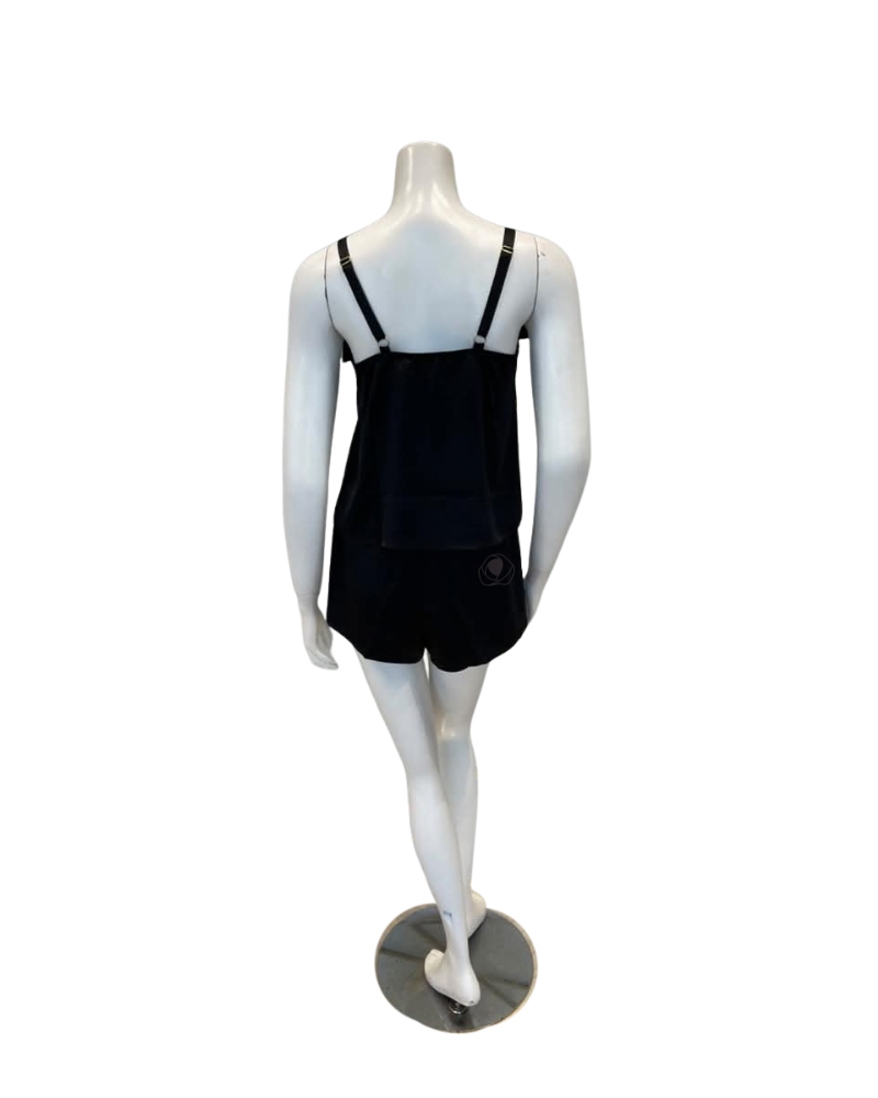 Rya Collection Black Halo Cami-Tap Set