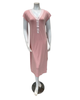 Oh! Zuza Dusty Pink Satin Trim V Neck Short Sleeve Modal Nightshirt