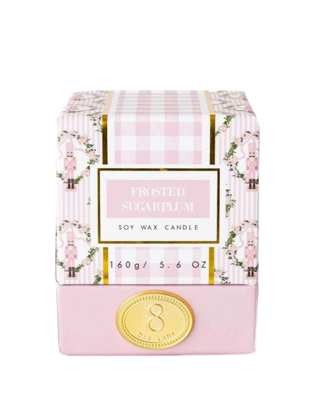 8 Oak Lane Frosted Sugarplum Soy Wax Candle