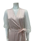 Oh! Zuza Blush Satin and Lace Gown & Robe Set