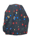 Cherie Floral Border Design Adjustable Pre-Tied Open Back Bandanna