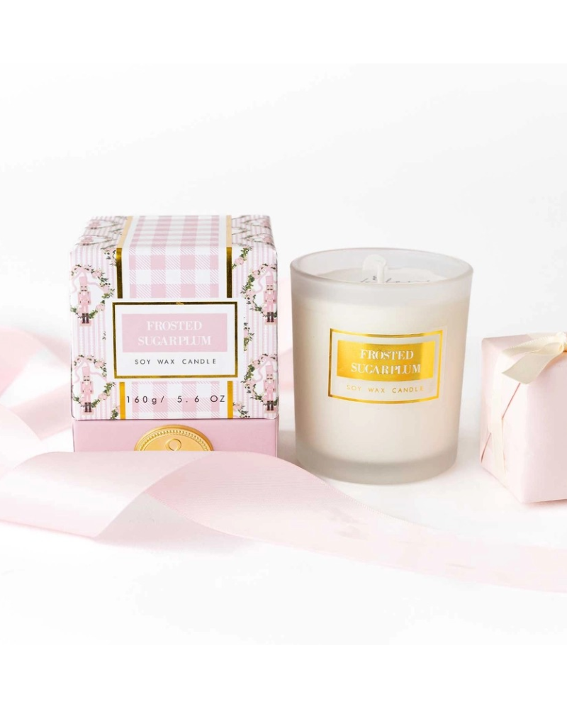 8 Oak Lane Frosted Sugarplum Soy Wax Candle