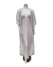 Oh! Zuza Blush Satin and Lace Gown & Robe Set