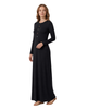 Ellwi Black Rhinestone Button Down Cotton Nightgown