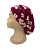 Triple Up Burgundy/Beige Flowers Sleeping Snood