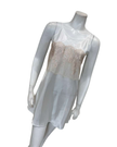 Madeleine Fig Sophia Peach Lace Charmeuse Chemise + Joan Long Robe Set
