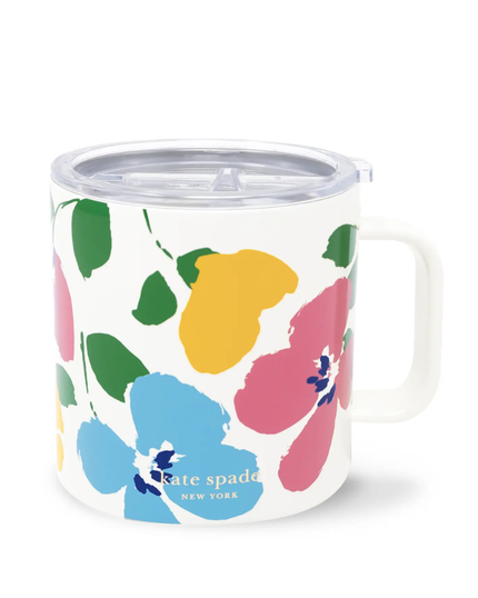 Kate Spade Painterly Bouquet Stainless Steel Coffee Mug