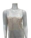 Madeleine Fig Sophia Peach Lace Charmeuse Chemise + Joan Long Robe Set