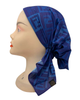 Cherie Navy F Design Short Tails Pre-Tied Bandanna