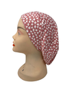 Triple Up Pink and White Leaves Sleeping Snood