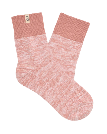 UGG Blush Rib Knit Slouchy Quarter Socks