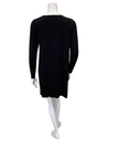 Jackie O'Loungewear Black V Neck Lace Long Sleeves Modal Nightshirt Myselflingerie.com