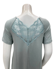 Oh! Zuza Mint Lace V Neck Short Sleeve Modal Nightshirt
