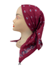 Ahead Pink Heritage Versatile Short Tails Adjustable Open Back Pre-Tied Bandanna