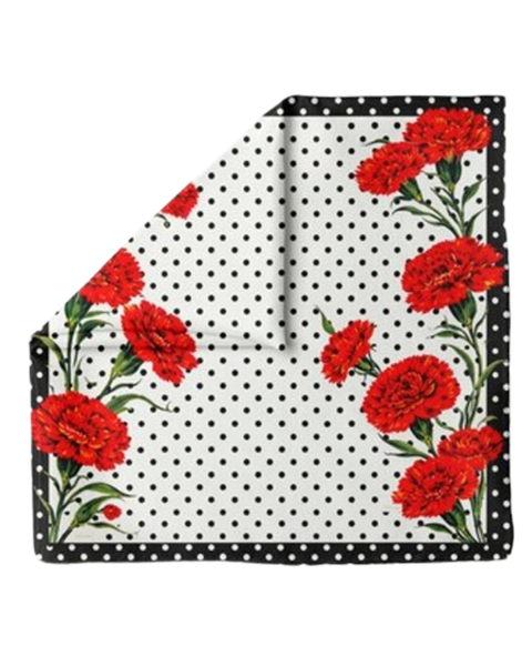 Tie Ur Knot Seeing Red Square Scarf
