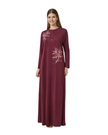 Pen-ky Cherry Flower Bursts Button Down Cotton Blend Nightgown