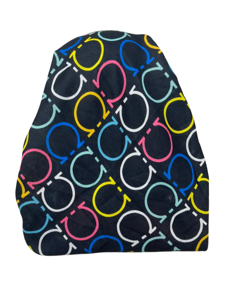 It's Younique Multicolor Ferragamo Inspired Pre-Tied Open Back Bandanna with Velvet Grip