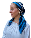 Scarf Bar Inspired Midnight Wave Square Scarf with Invisible Grip Myselflingerie.com