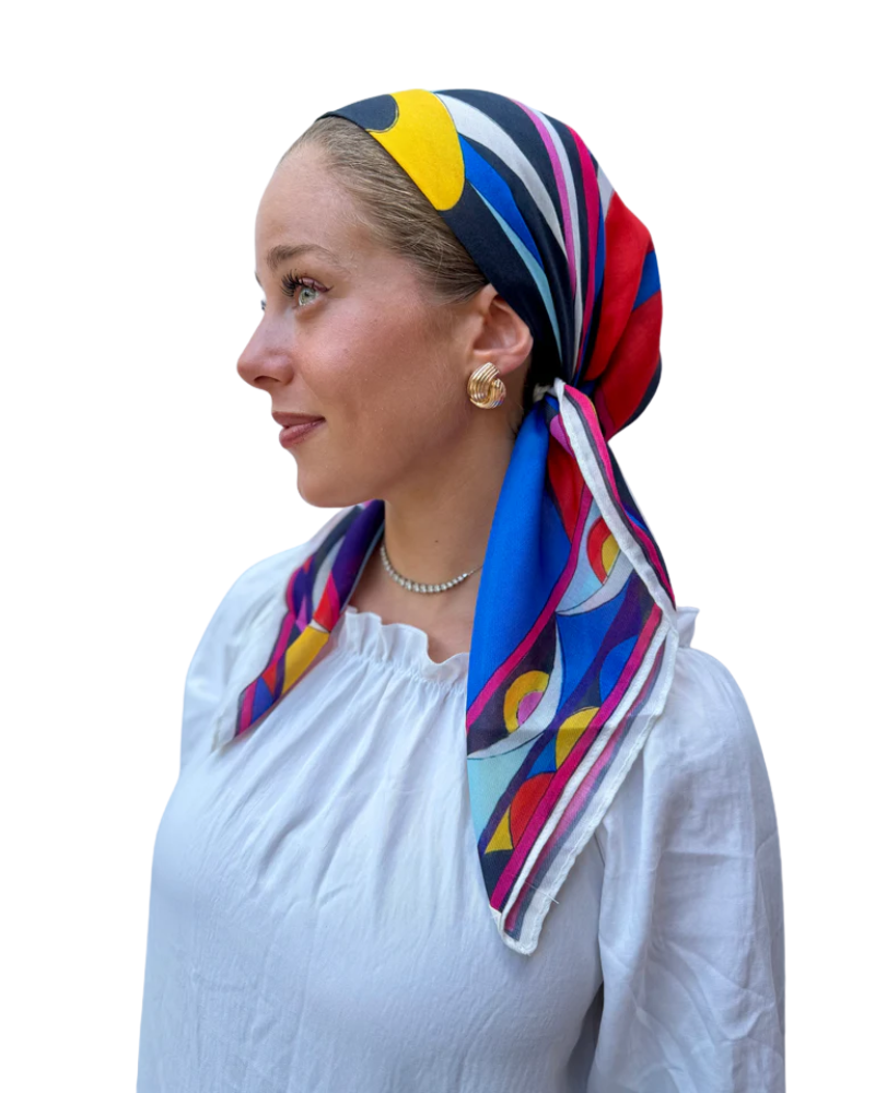 Scarf Bar Inspired Viva Sunset Square Scarf with Invisible Grip Myselflingerie.com