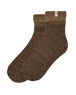 UGG 1153340 Coffee Grounds Rib Knit Slouchy Quarter Socks