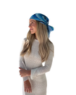 Scarf Bar Inspired Blue Capri Square Scarf with Invisible Grip Myselflingerie.com