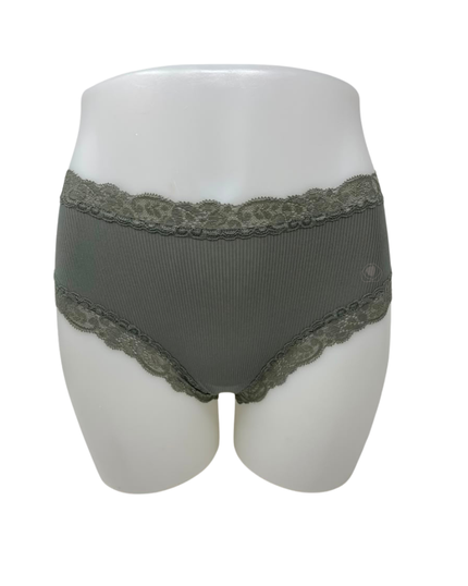 Fleur't Thyme Rib Iconic Modal Lace Hi Waisted Brief