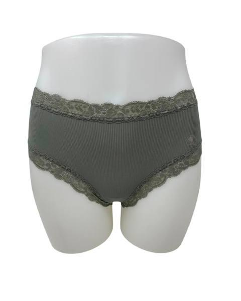 Fleur't Thyme Rib Iconic Modal Lace Hi Waisted Brief