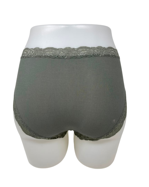 Fleur't Thyme Rib Iconic Modal Lace Hi Waisted Brief