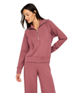 Spanx Rum Raisin AirEssentials Lightweight Half Zip