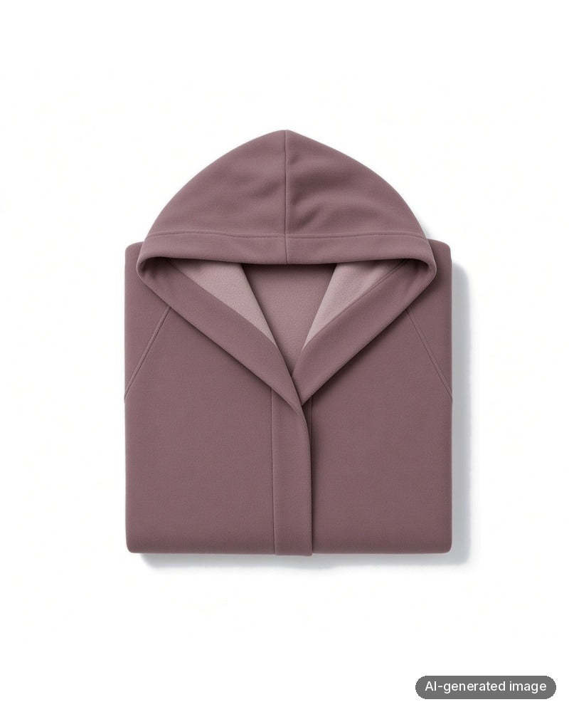 Folded Fleur't Cappuccino/Honeysuckle Cozy Short Morning Robe