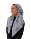 Scarf Bar Blue Willow Classic Pre-Tied Bandanna with Velvet Grip