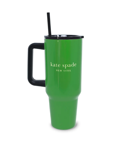 Kate Spade Green Stainless Steel 40 Oz Tumbler