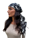 Scarf Bar Butterfly Noir Square Scarf with Invisible Grip