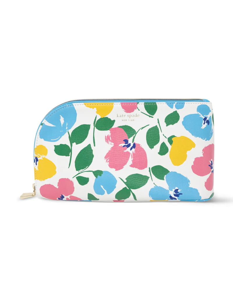 256198 Painterly Bouquet Desk Essentials Pouch