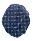 Revaz Navy LV Print Adjustable Pre-Tied Bandanna with Velvet Grip