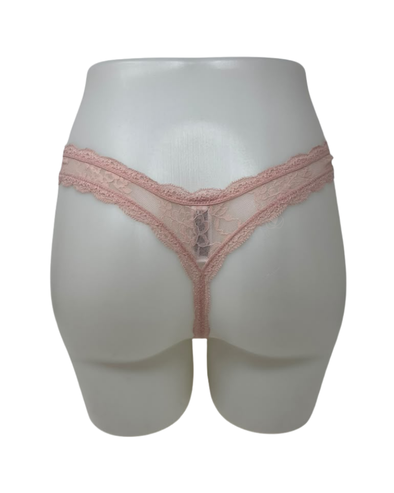 Btemptd Blush Pink Effortlessly Lace Thong